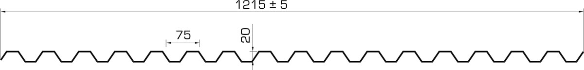 GRECA 20/75 16 SICKEN Stärke 1 mm