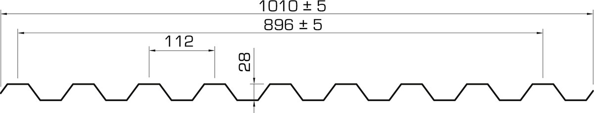 GRECA ALUBEL 28/112 9 SICKEN Stärke 1 mm