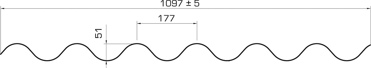 ONDA 177/51 Stärke 1 mm