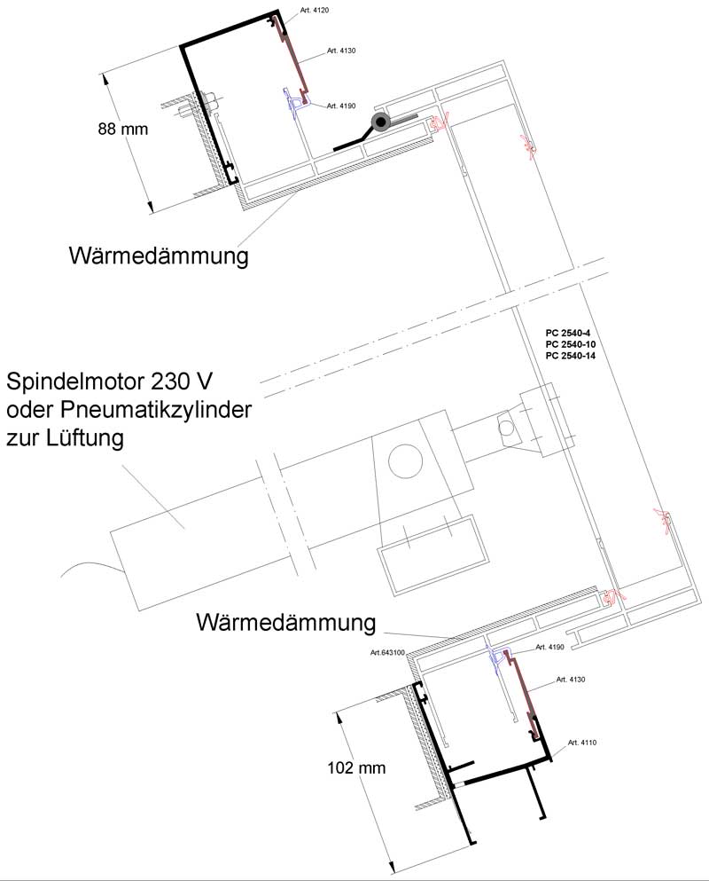 Lüftungs-Dachklappe