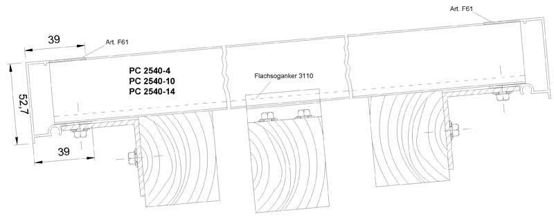 Konstruktion für Freiflächenüberdachung