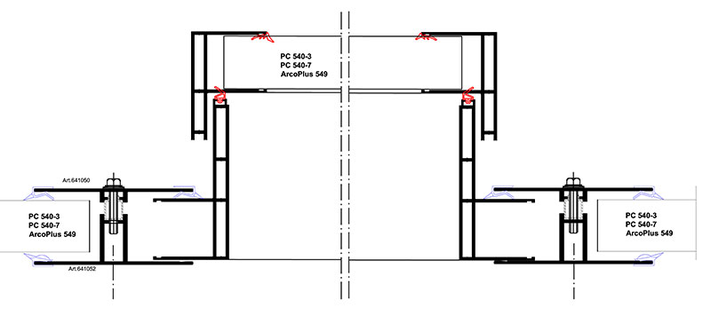 RWA-Dachklappe in H-Profilen