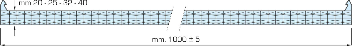 Thermocryl Reverspiu 1000 10-schalig Paneel